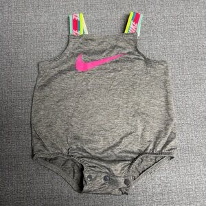 Nike Baby Girls Rainbow Taping Bubble One Piece Swimsuit Romper